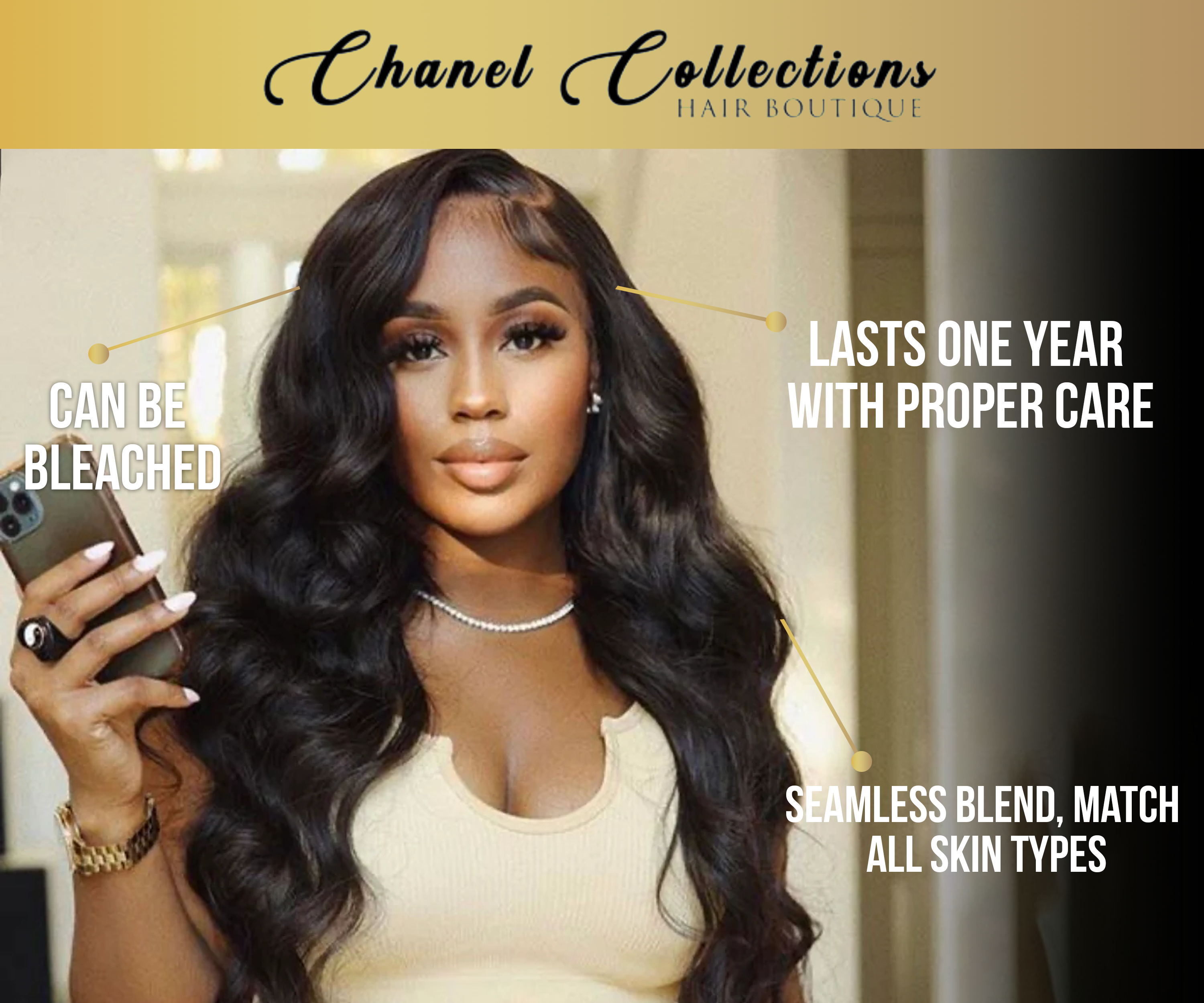 200% Density Body Wave HD Lace Unit